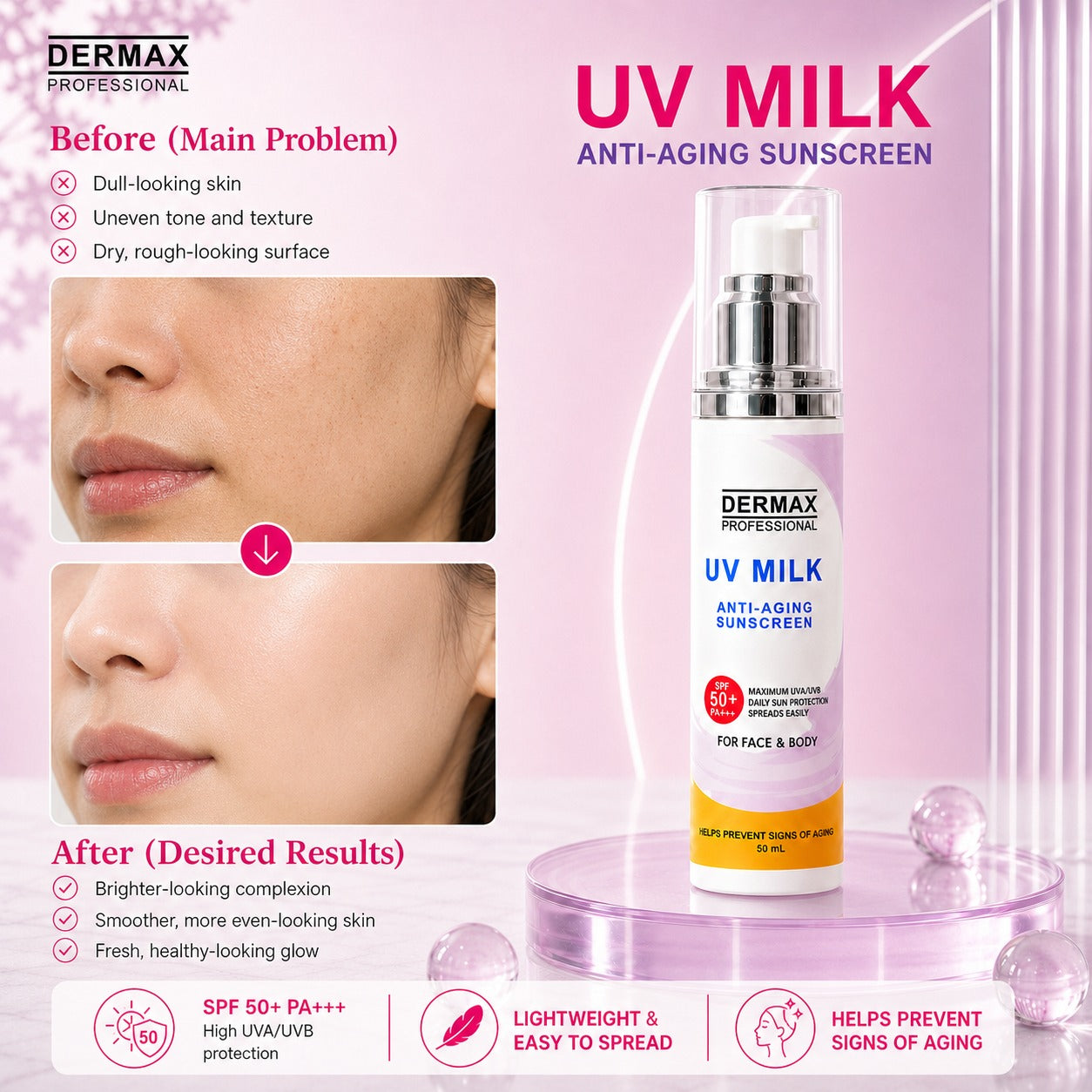 UV Milk Anti-Aging Sunscreen