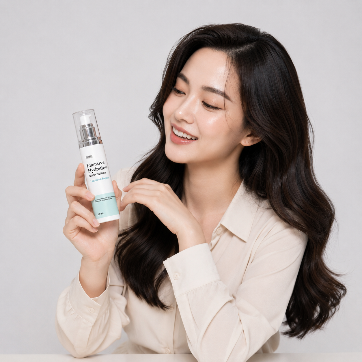 Intensive Hydration Milky Serum Liposomes Repair