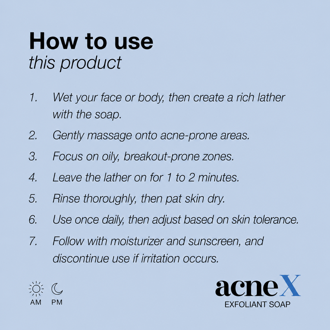 AcneX Exfoliant Soap