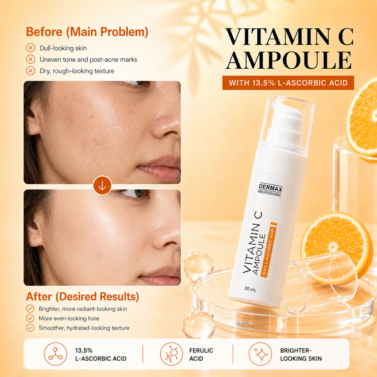 Vitamin C Ampoule 13.5% L-Ascorbic Acid