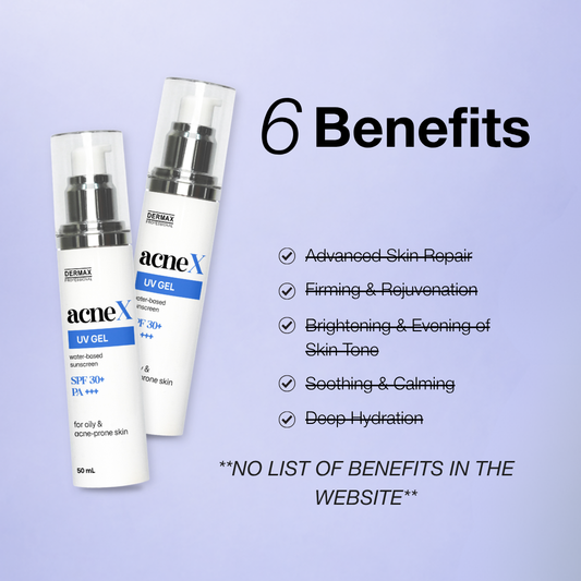 Acne X UV Gel Water-Based Sunscreen SPF 30+ PA+++