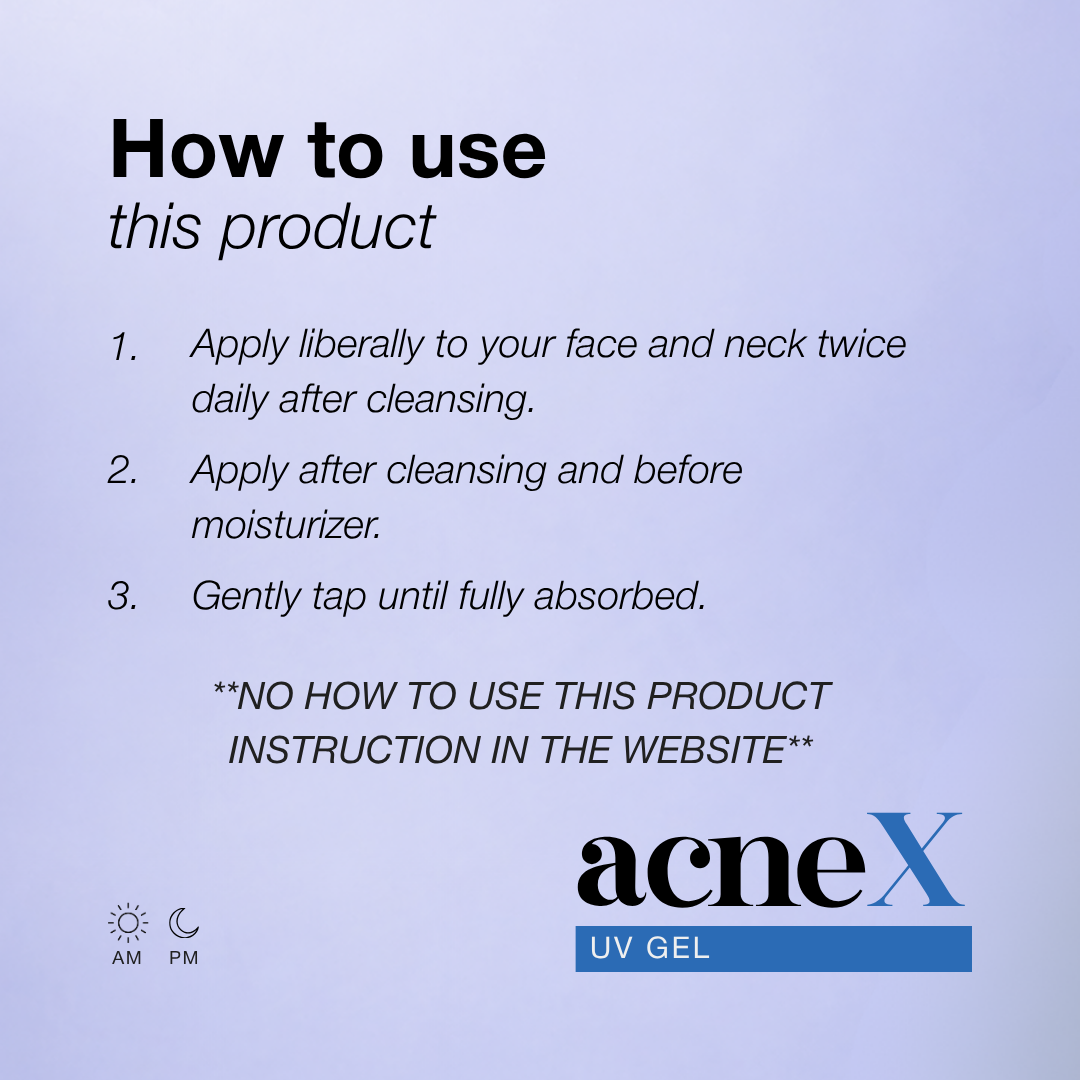 Acne X UV Gel Water-Based Sunscreen SPF 30+ PA+++
