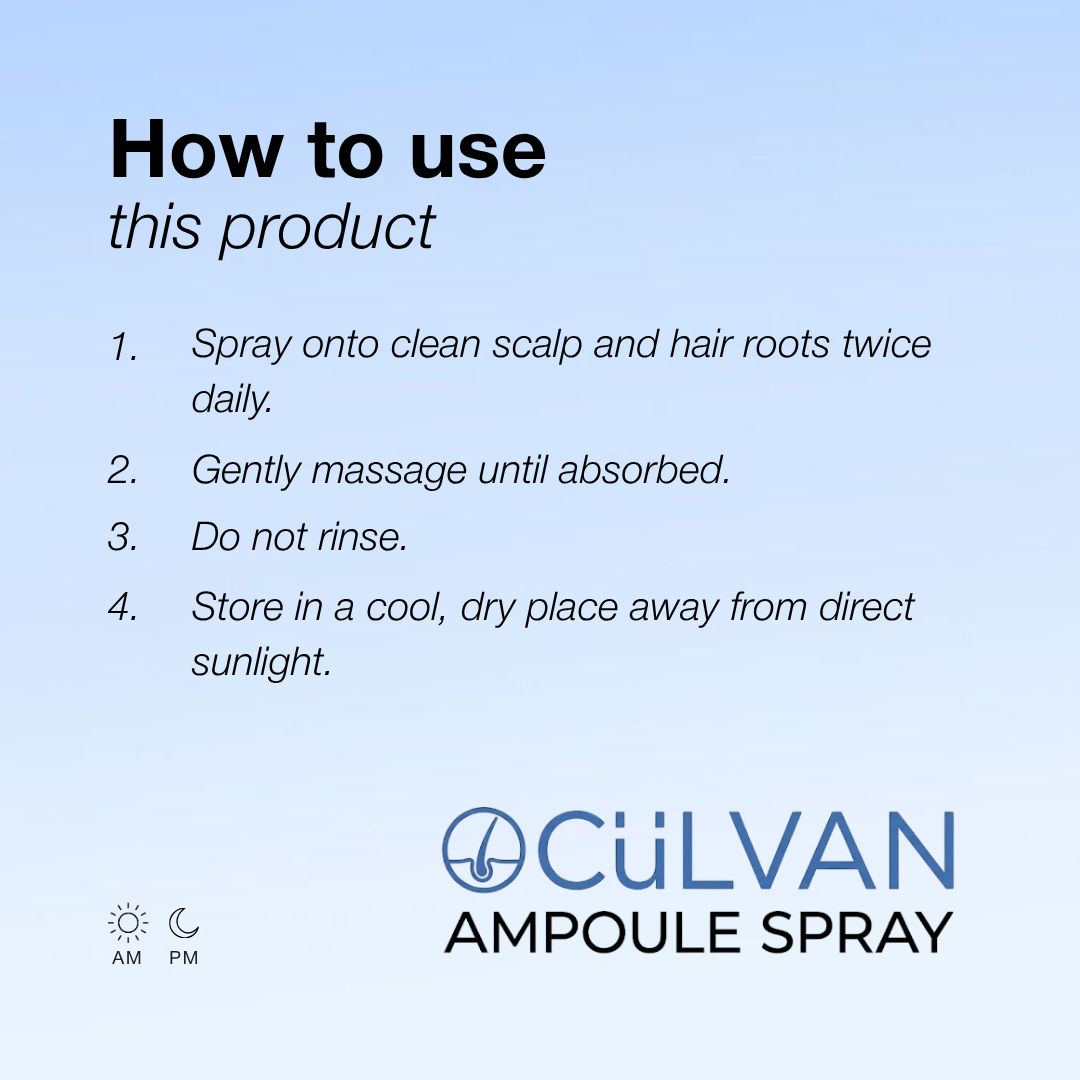 Cülvan Ampoule Spray | Scalp & Hair Health