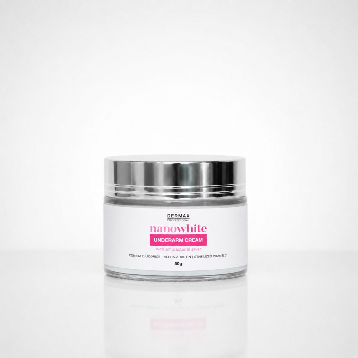 NanoWhite Underarm Cream With Antibacterial SIlver 50g
