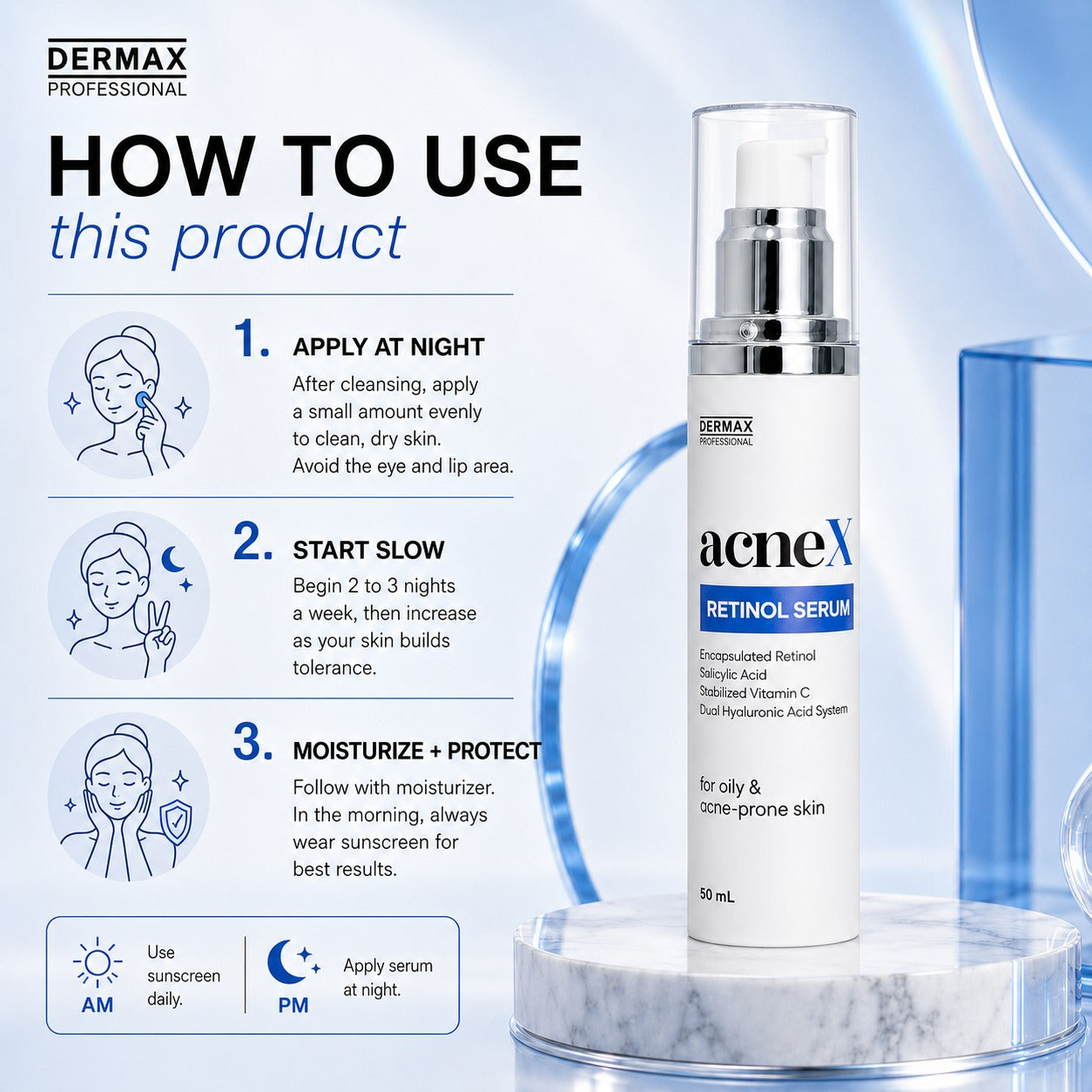 AcneX Retinol Serum 50 mL