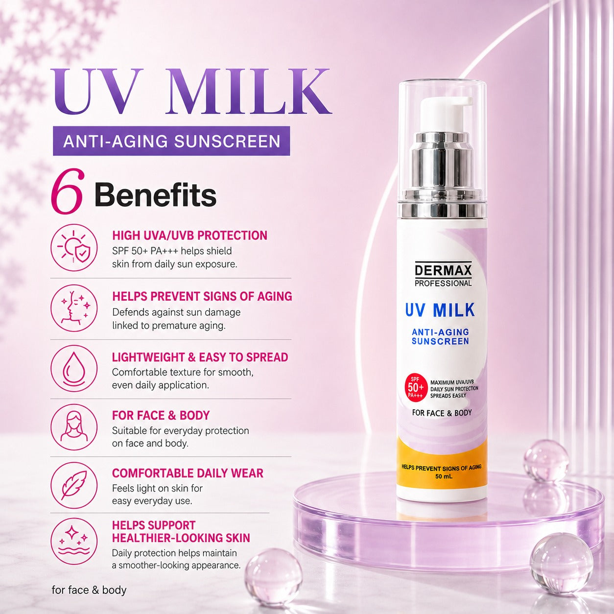 UV Milk Anti-Aging Sunscreen