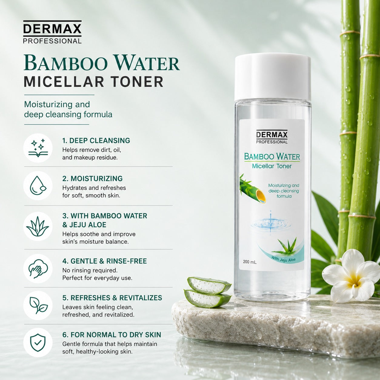 Bamboo Water Micellar Toner 200mL