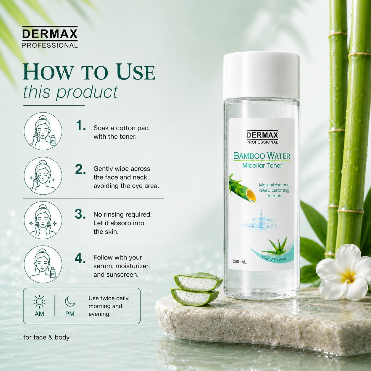 Bamboo Water Micellar Toner 200mL
