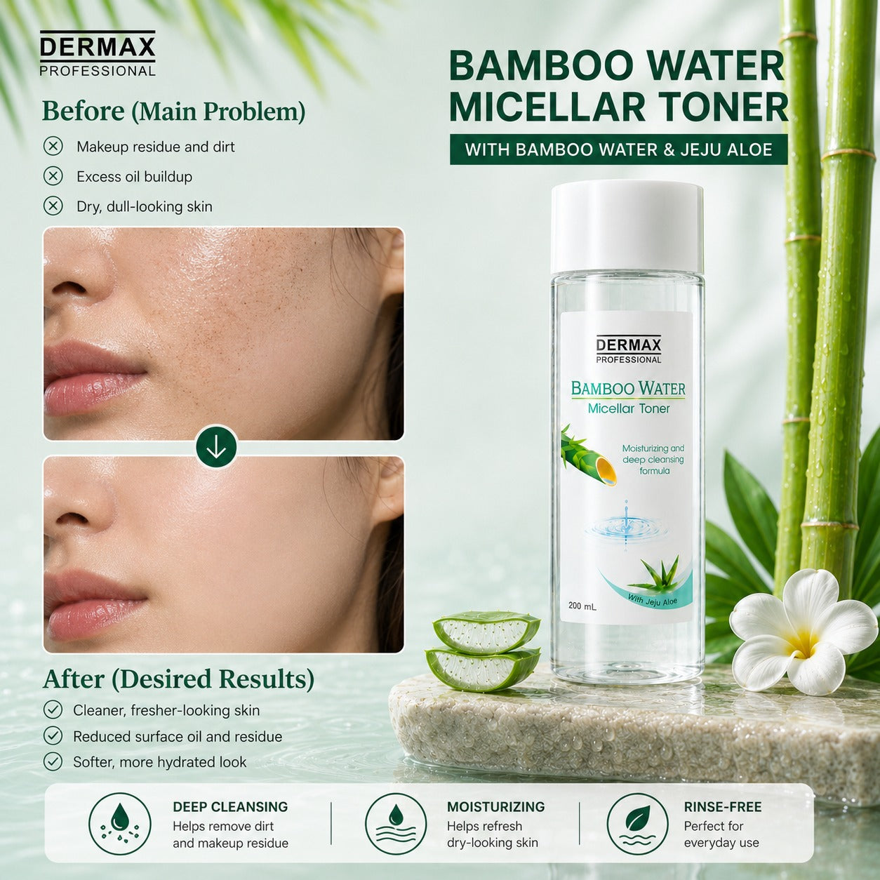 Bamboo Water Micellar Toner 200mL