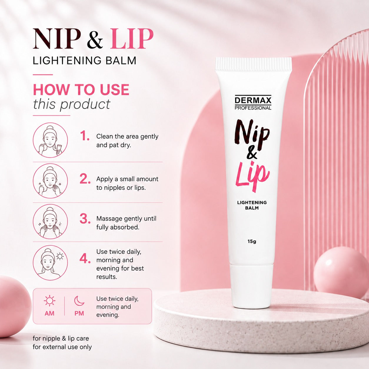 Nip & Lip Lightening Balm 15g