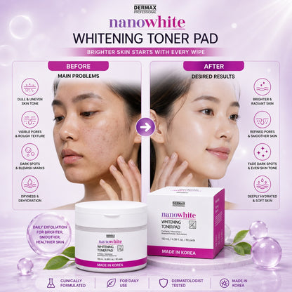 NanoWhite Whitening Toner Pad 60 pads