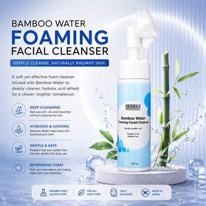 Bamboo Water Foaming Facial Cleanser 200mL