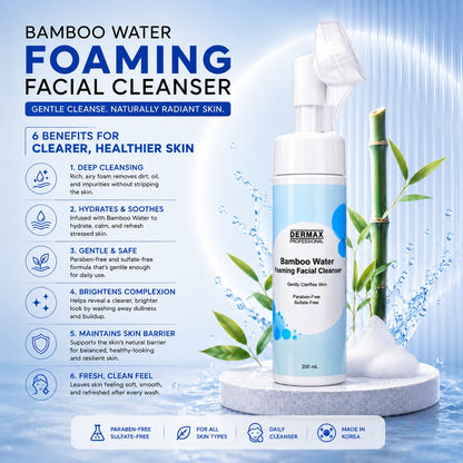Bamboo Water Foaming Facial Cleanser 200mL