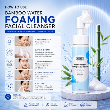 Bamboo Water Foaming Facial Cleanser 200mL
