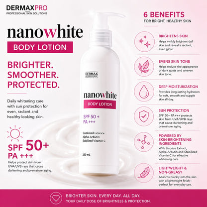 NanoWhite Body Lotion with SPF 50+ PA+++ 250mL