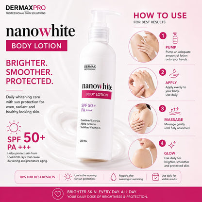 NanoWhite Body Lotion with SPF 50+ PA+++ 250mL