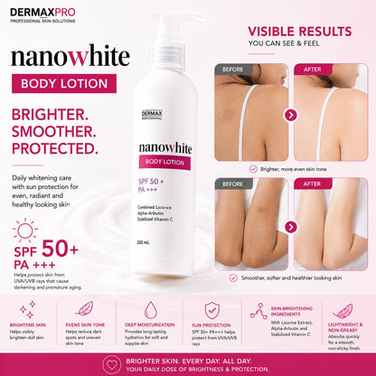 NanoWhite Body Lotion with SPF 50+ PA+++ 250mL