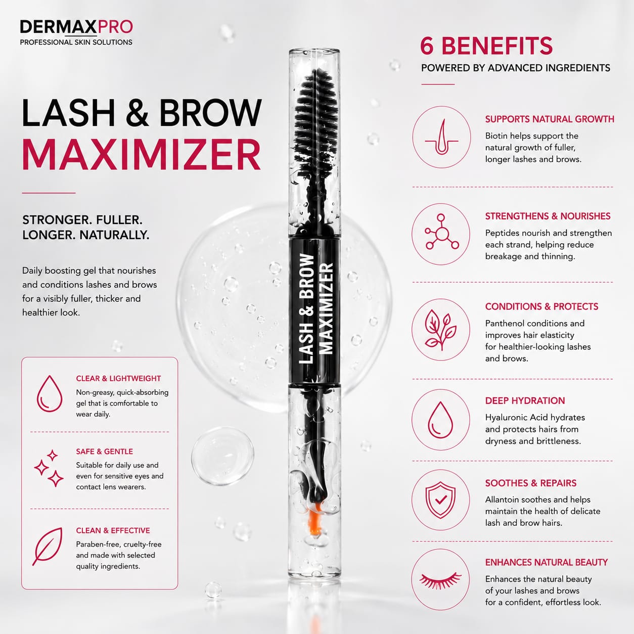 Lash and Brow Maximizer Serum 3.5ml (Per end)