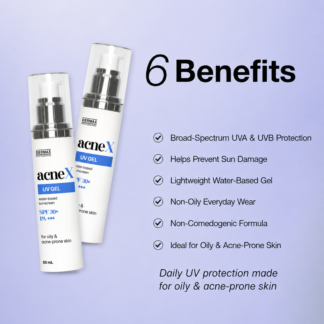 AcneX UV Gel Water-Based Sunscreen